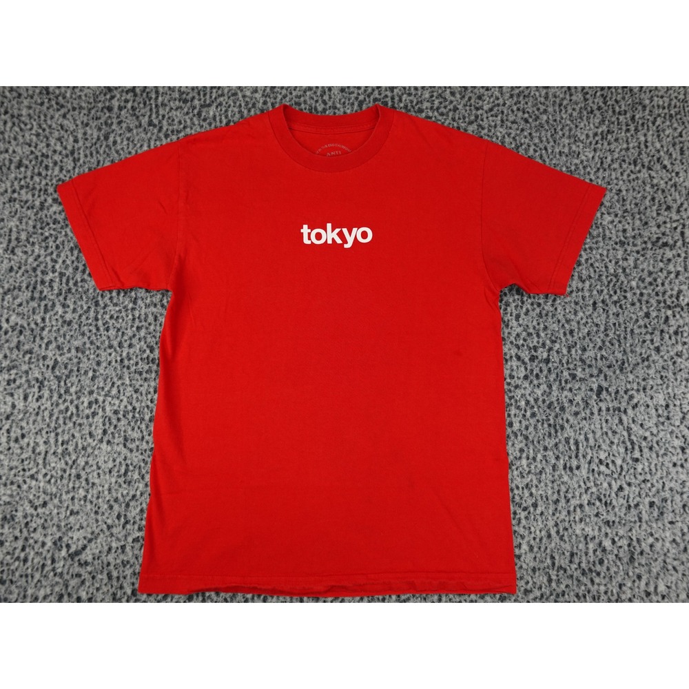 Anti Social Social Club T-Shirt Mens Medium Red Tokyo Logo Graphic Tee